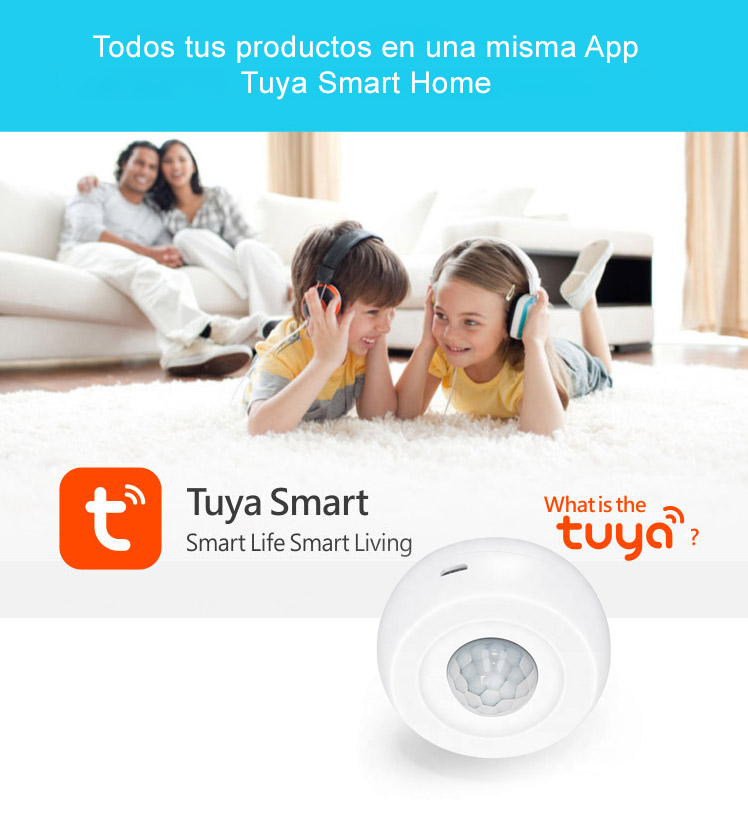 Sensor de Movimiento Inalámbrico WiFi App Tuya (Android e iOS) - SKU:  STW101 - SOLOMON CHILE