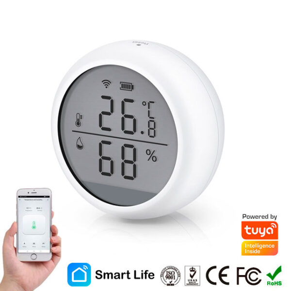 Sensor de temperatura y humedad Tuya Smart