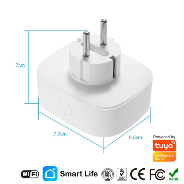 Interruptor embutido doble wifi Tuya Smart Life - InfotecnologiaSur
