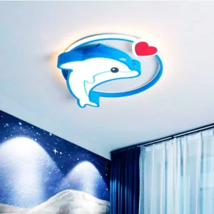 Lampara Delfin habitación niños