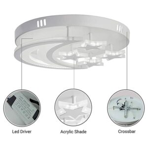 Lámpara para habitación Luna Blanca 4 Estrellas